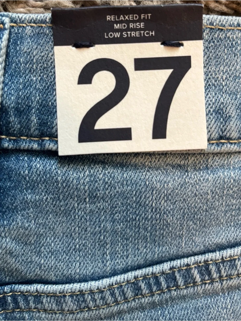 GAP Blue Relaxed Fit Mid Rise Denim - Picture 2 of 3
